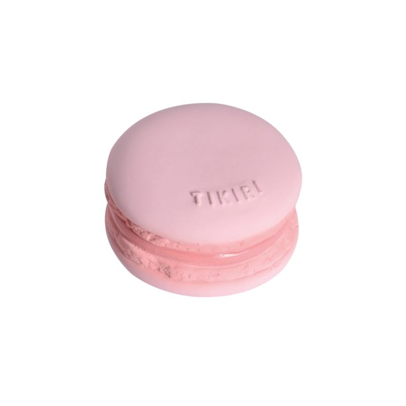 Tikiri 8596706 Natural Rubber Rattle in Gift Box, Macaron, Baby