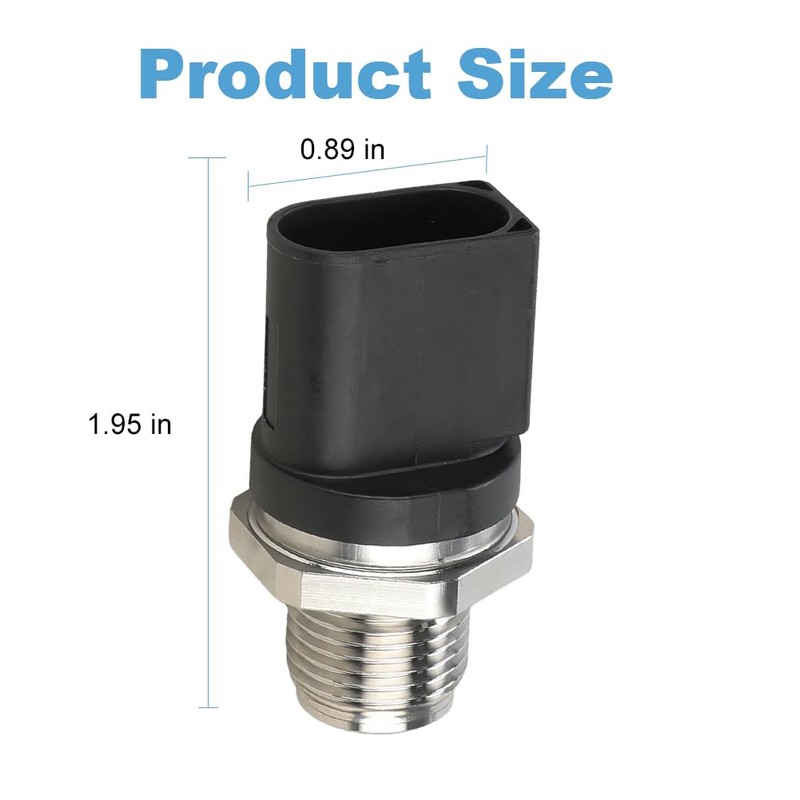 WATERWICH Fuel Rail Pressure Sensor Compatible with Detroit DD13 DD15