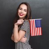 Fovths 15 Pack Veteran's Day Handheld American Stick Flags with