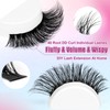 Lash Clusters 330Pcs Cluster Eyelash Extensions 40D Individual Lashes Fluffier