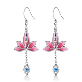 LINGBG JEWELRY Jewellery 925 Sterling Silver Threader Earrings Long Chain Earrings Threader Drop Earrings for Women Lightweight Minimalist Jewellery, Sterling Silver, No Gemstone