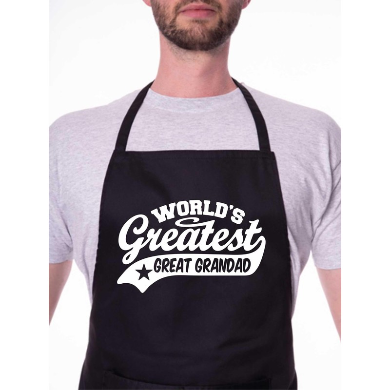 Print4U Apron Greatest Great Grandad Gift For Him Birthday Father's