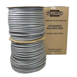 Foam Pre-Caulking Filler Rope Backer Rod Roll Bulk, 1100 Feet Length x .75 Inch Width, Grey filler rope