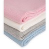 FlyIdeas | Newborn Knitted Baby Blanket 90x70 cm - Soft