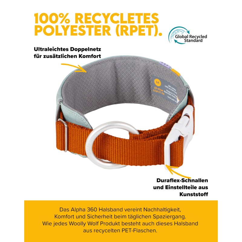 Woolly Wolf Alpha 360 Collar for Large Dogs Size L