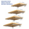 Alise Floating Shelf Brackets White,4 Pcs L Brackets for Shelves,6''