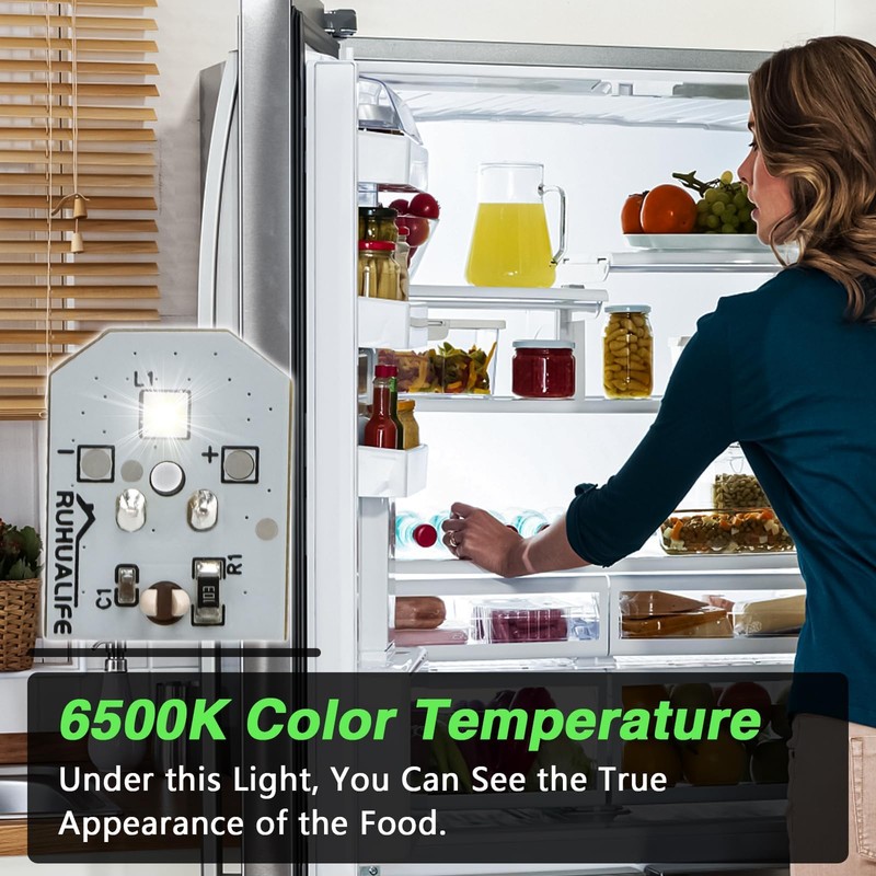 RUHUALIFE 3 PCS Refrigerator LED Lights Refrigerator Bulbs Refrigerator Lamp