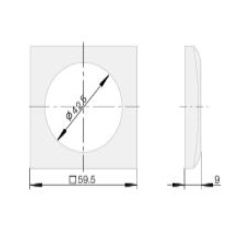 W4 Berker Single Frame Fitting - Anthracite