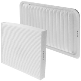 MotorbyMotor C35667 & AF5649 Cabin Air Filter Fits for 2007-2017 Toyota Camry, 2009-2015 Toyota Venza Premium Air Filter-2PK