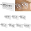 8PCS Adhesive Shelf Brackets Large Size Punch Free Shelf Support