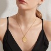 St Christopher Necklace Gold Plated Saint Christopher Medal Necklace for