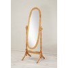 Roundhill Furniture Traditional Queen Anna Style Wood Floor Cheval Mirror,