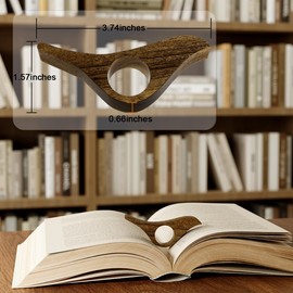 Sweet Elegance® Book Page Holder Wood Thumb Bookmark Novel Reading Accessories Gifts for Readers, Book Lovers Gifts, Bird Shape, Literary Gifts - Reading Accessories (2)
