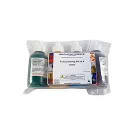 Food Coloring Assortment Set - 4 x 50mL Dropper Bottles - Blue, Yellow, Red, Green - Laboratory & Crafting Use Only - NOT FOR HUMAN CONSUMPTION - The Curated Chemical Collection by Innovating Science