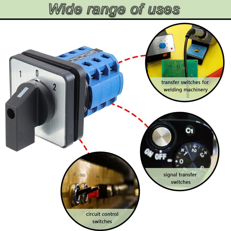 SIGANDG Switch 20A/660V 3-position 12-clamp control cam SZW26-20/D303.3