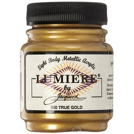 Jacquard Products Lumiere Acrylic, 2.25 Fl Oz (Pack of 1), True Gold, 2