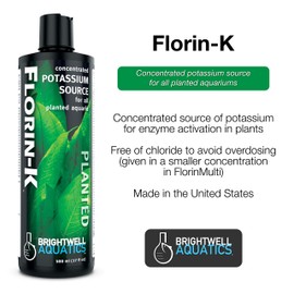 Brightwell Aquatics Florin K - Concentrated Liquid Potassium Source for Freshwater Planted Aquariums