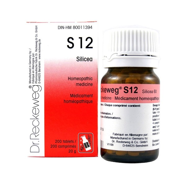 Dr. Reckeweg Dr Reckeweg S12 - Silicea 12X - 200 Tablets