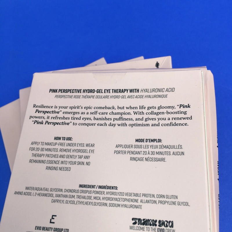 Evio Skin Hydrogel Eye Therapy Pink Perspective 3 Pairs (Lot