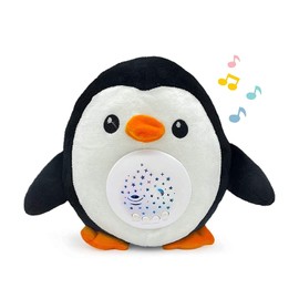 Robot Plaza Sleeping Plush Toy, Projection, Music, Planetarium, Projector, Heartbeat Sound, Baby, Baby Shower, Home Celebration, Baby, Kids, Penguin