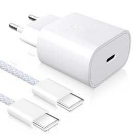 YISH YISH Ladeger?t USB C Schnellladeger?t 25Wo Netzteil USB Type C PD 3.0 Schnellladeger?t mit 60W 1M USB C auf C Kabel