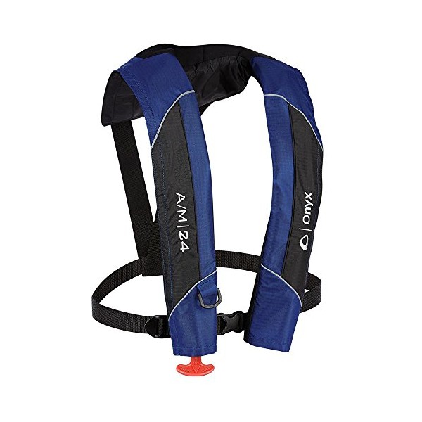 Onyx A/M-24 Automatic/Manual Inflatable PFD Life Jacket - Blue