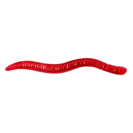 (50pcs Light Red) Fishy Smell Lifelike Earthworm Grub Worm Fishing Lure Bait, Freshwater & Saltwater Tackle Kit for Carp Trout and Barbel