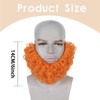 Orange Wizard Cosplay Beard for Men Short Ginger Fake Mustache