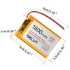 YELUFT 1pcs 3.7V 1800mAh 103450 Lithium Polymer Battery 1S 1C