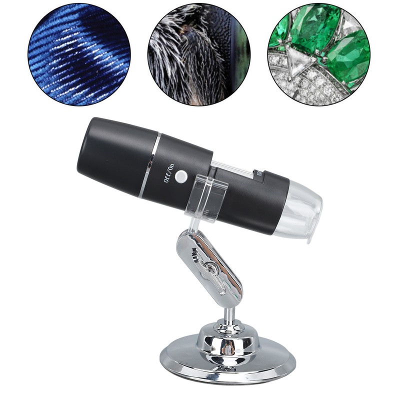 Wireless Digital Microscope With Flexible Stand Photo Video Function 0‑1000X