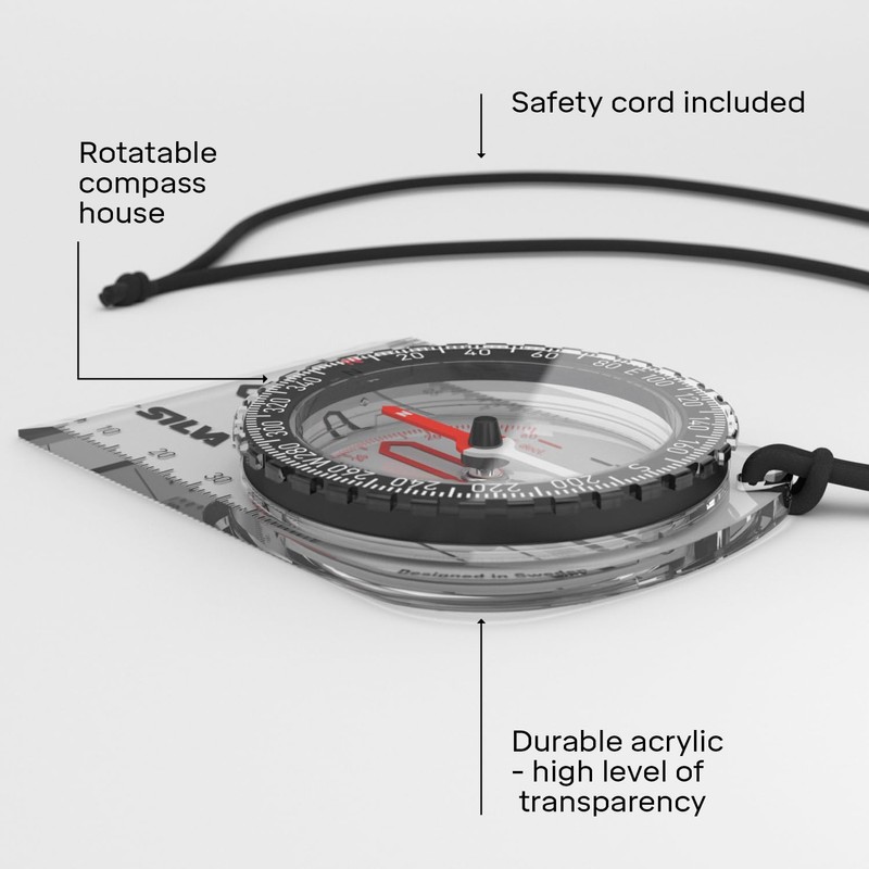 Silva Compass Navigation - Starter 1-2-3 Black - Entry Level