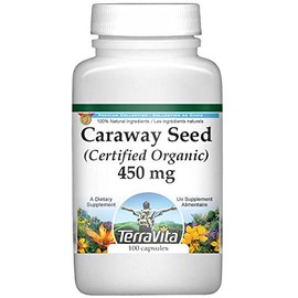 Caraway Seed (Certified Organic) - 450 mg (100 Capsules, ZIN: 517591)