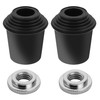 2 Packs Bass Drum Threaded Rubber Feet, Floor Tom Drum