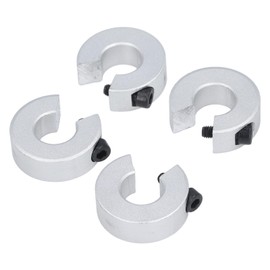 4Pcs Linear Rail Stop Collars, Anti Collision Shaft Limit Fixing Rings, ID 16MM OD 35MM Thickness 10MM Linear Rail Shaft Stop Collars for SBR16, Aluminum Alloy