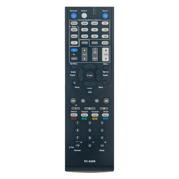 RC-835M 24140835 Replacement Remote Compatible with Integra AV Receiver DTR-20.4