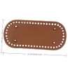 PU Leather Crochet Bag Base Oval Shaper Bottom Pads with