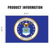 Air Force Crest Emblem Flag 3x5 Outdoor Double Sided Heavy