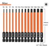 Saipor 13-Piece Torx Bit Set, 100 mm Long Torx Screwdriver