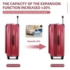 Premium Carry On Luggage, 20 Inch Top Opening Aluminum Frame