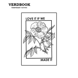 VERDBOOK Waterproof Temporary Tattoos: 2-Sheet Tattoo Kit with Realistic Body Stickers, Semi-Permanent Tattoos for Adults Lasting 7-15 Days – Safe for Men & Women, Framed Bloom​