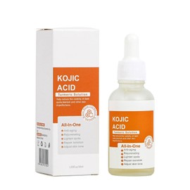 Turmeric Kojic Acid Serum, Natural Skin Lightener for Even Complexion, Reduces Hyperpigmentation and Age Spots, for Radiant Skin, Moisturising Face Care