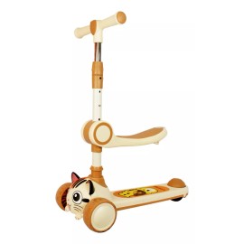 Scooter Patin Del Diablo 3 En 1 Musical Luces Para Niños Hbc