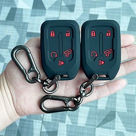 TANDRIVE Silicone Smart Key Fob Cover for GMC Sierra & Chevy Silverado
