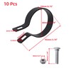 Oedema 10 Pcs Chain Link Brace Band Black Durable Iron