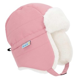 JAN & JUL Toasty-Dry Windproof Trapper Winter Hat for Infant Girl (S: 3-9m, Dusty Pink)
