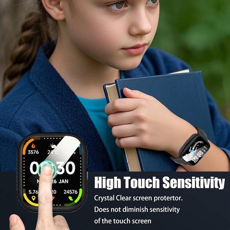 Lamshaw Compatible for BIGGERFIVE BW02 Smart Watch Case, TPU Case