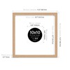 10x10" Square Picture Frame, Display Pictures 6x6" With Mat or