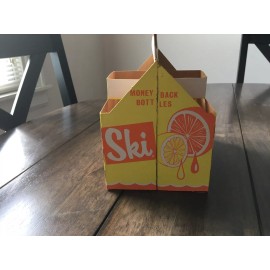 Vintage 1970’s SKI SODA DRINK BOTTLE CARTON NEW/OLD STOCK UNUSED