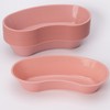 Emesis Basin Kidney Plastic Mauve 16oz - Reusable Plastic Kidney-Shaped,