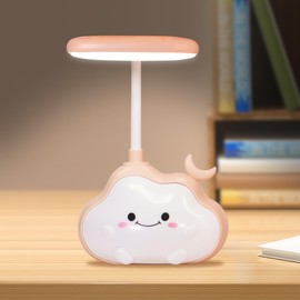 LED Nachtlicht Kinder Nachttischlampe Dimmbar Schreibtischlampe Kinderzimmer Nachtlampe Tragbar Stimmungslicht Wolke Aufladbares Stilllicht Baby